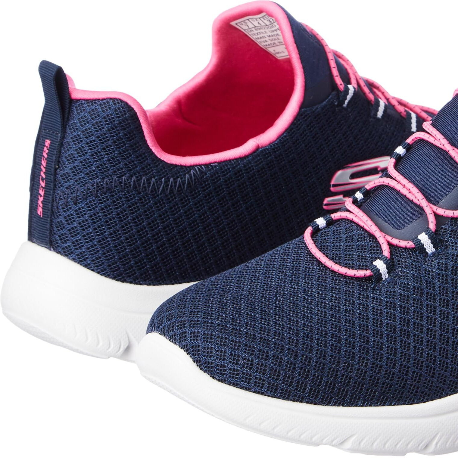 Skechers Womens Summits - 896220id NVY/HTPNK Casual Shoe - 4 UK (7 US) (896220ID-NVHP)