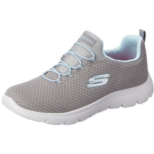 Skechers Womens Summits - 896220id Gray/Light Blue Casual Shoe - 6 UK (9 US) (896220ID-GYLB)