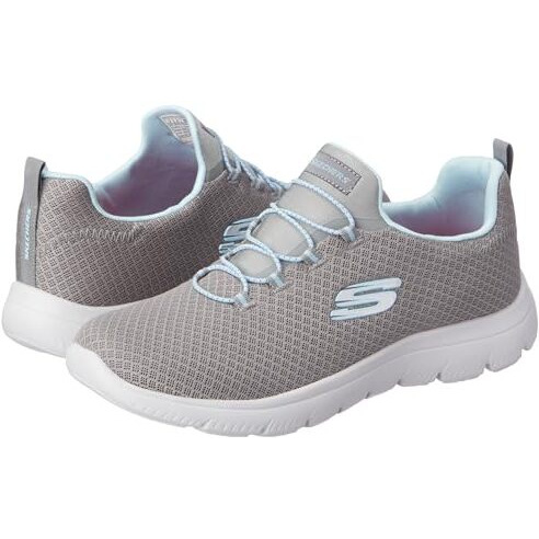 Skechers Womens Summits - 896220id Gray/Light Blue Casual Shoe - 6 UK (9 US) (896220ID-GYLB)