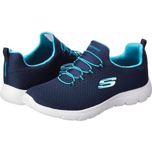 Skechers Womens Summits - 896220id Navy/Multi Casual Shoe - 7 UK (10 US) (896220ID-NVMT)