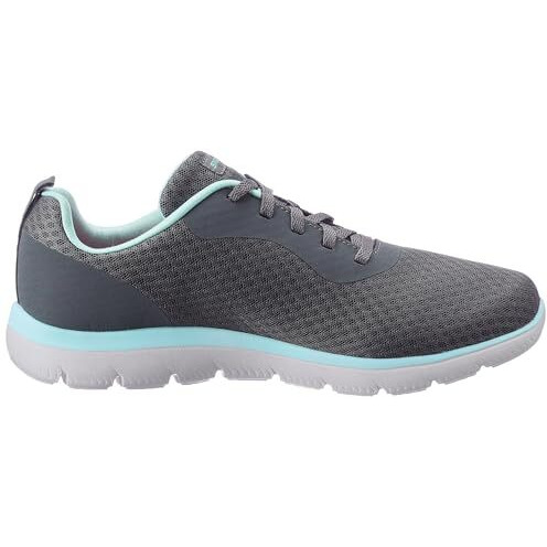 Skechers-Women's Casual Shoes-SUMMITS-896222ID-CCAQ-8 Charcoal/Aqua
