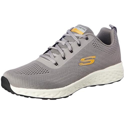 Skechers Mens Terrenex Gray/Yellow Running Shoe - 8 UK (9 US) (894288ID-GYYL)