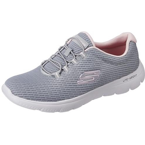 Skechers-Women's Casual Shoes-Summits - Quick LAPSE-12985ID-CCPK-6 Charcoal/Pink