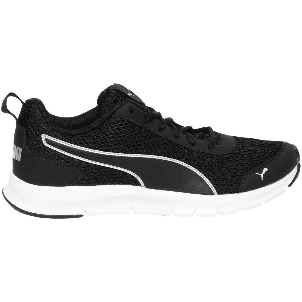Puma mens Rapid Runner Black-Silver Sneaker - 7 UK (37116603)