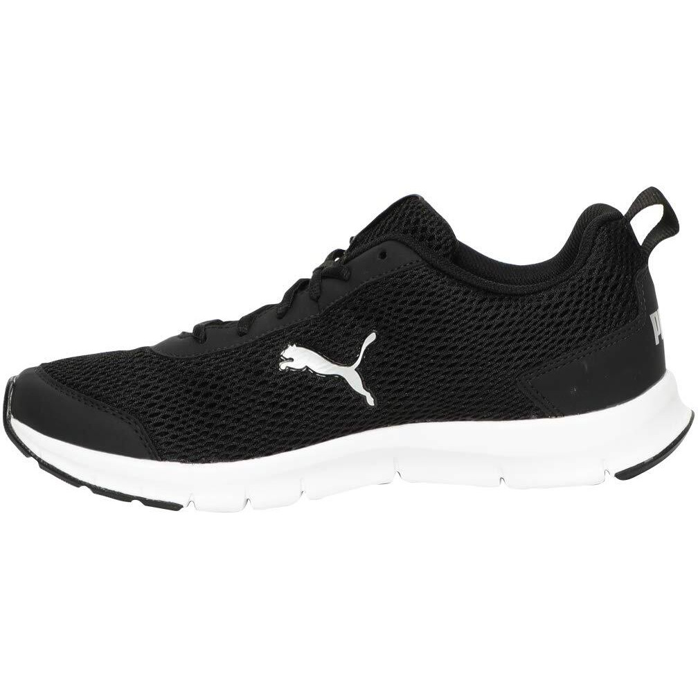 Puma mens Rapid Runner Black-Silver Sneaker - 7 UK (37116603)