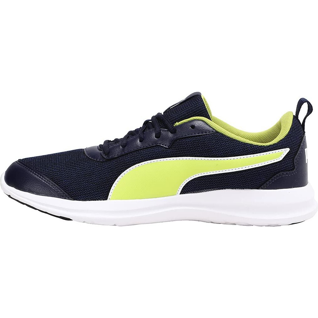 Puma Mens Rapid Runner Peacoat-Limepunch Running Shoe - 9 UK (37116504)