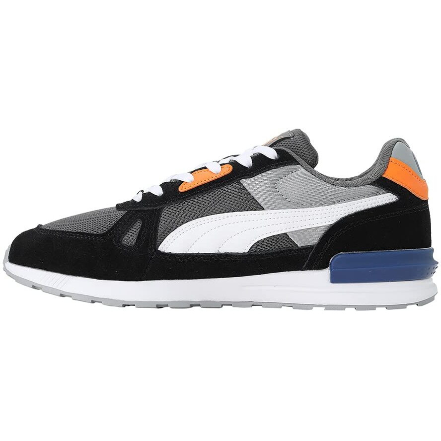 Puma Unisex-Adult Graviton Pro Dark Shadow-White-Black-Quarry-Vibrant Orange Sneaker, 4 UK (38073619)