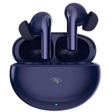 itel Buds Ace ANC, ANC (~25dB), 50HRS Playtime, AI ENC, 10mm Drivers, Fast Charging, IPX5, v5.3 Bluetooth Earbuds, TWS Ear Buds Wireless Earphones with Mic (Midnight Blue)