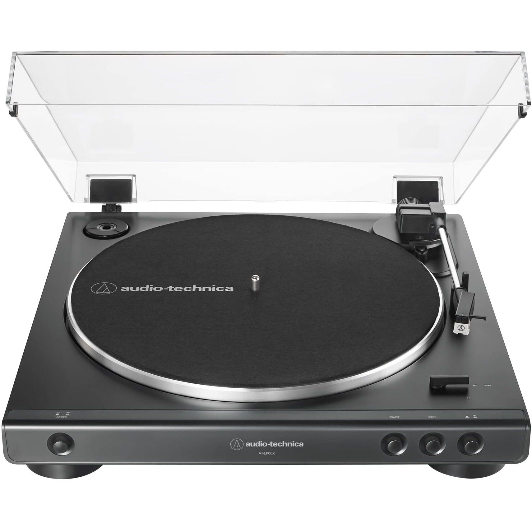 Audio-Technica AT-LP60X Fully Automatic Belt-Drive Stereo Turntable, Hi-Fi, 2 Speed, Vinyl Record Player, Dual Magnet Cartridge, Built-in Phono Preamp