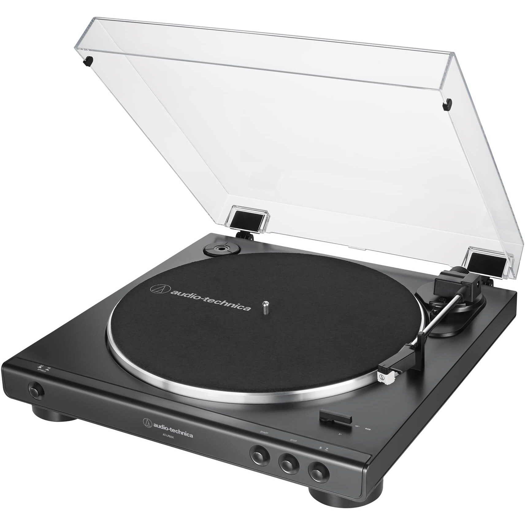 Audio-Technica AT-LP60X Fully Automatic Belt-Drive Stereo Turntable, Hi-Fi, 2 Speed, Vinyl Record Player, Dual Magnet Cartridge, Built-in Phono Preamp