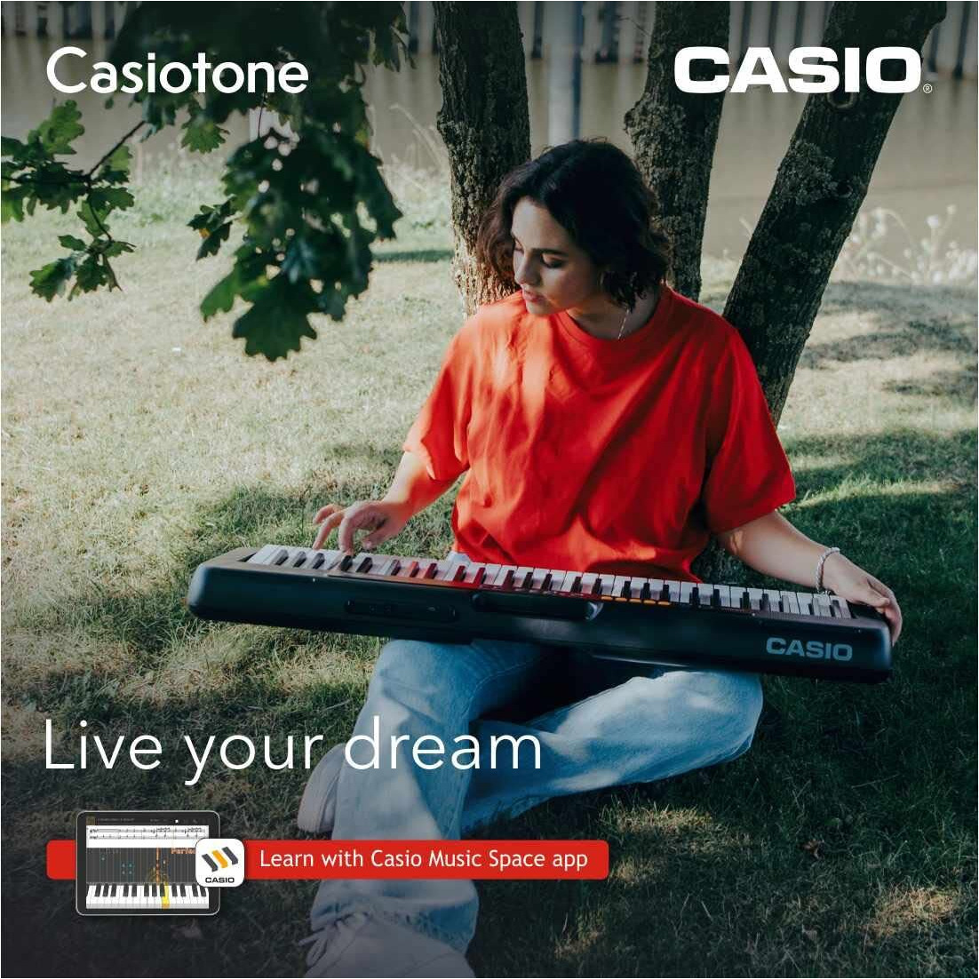 Casio CT-S100 Casiotone 61-Key Portable Keyboard (Black)