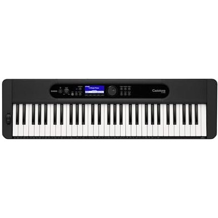 CASIO CT-S400 - KS52A 61 Keys Advanced Keyboard with Piano Tones, Casio Music Space APP and AiX Sound Source - Black