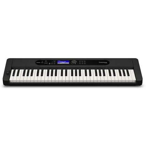 CASIO CT-S400 - KS52A 61 Keys Advanced Keyboard with Piano Tones, Casio Music Space APP and AiX Sound Source - Black