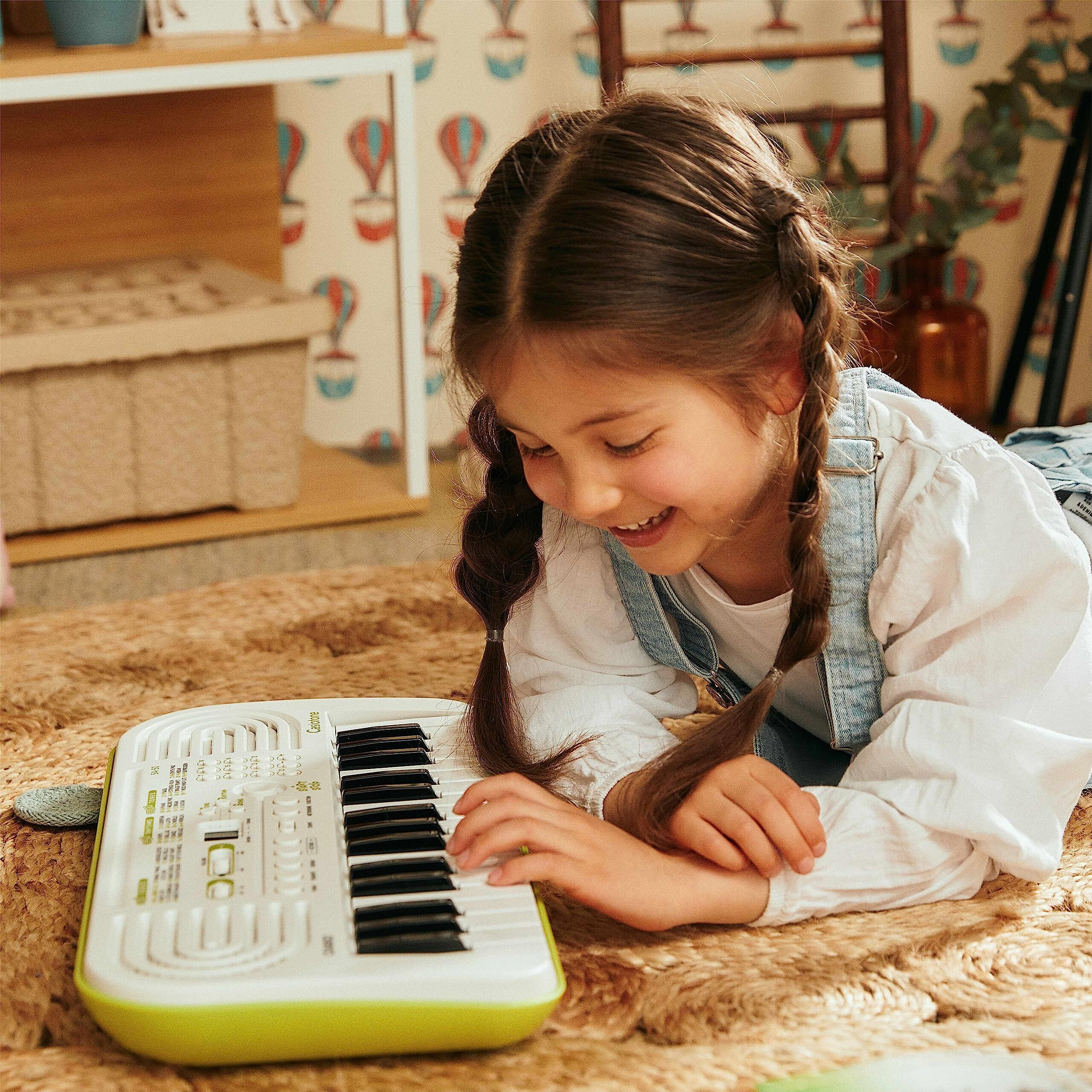 Casiotone Mini Keyboard SA-50 with Piano tones, White