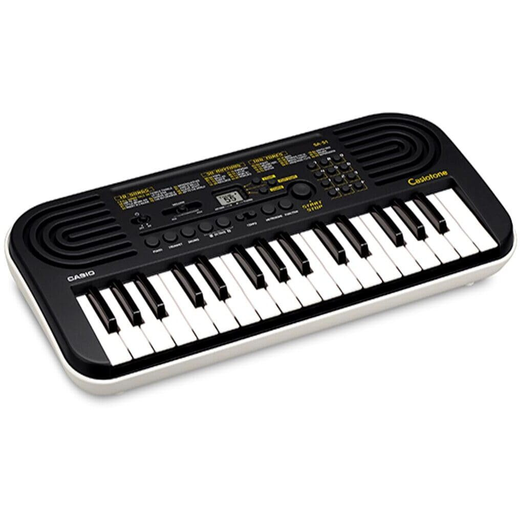 Casiotone Mini Keyboard SA-51 with Piano tones, Black
