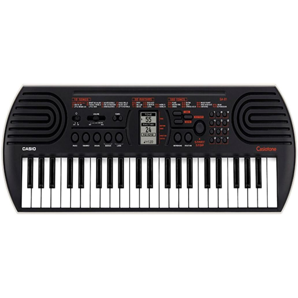 Casiotone Mini Keyboard SA-81 with Piano tones, Black