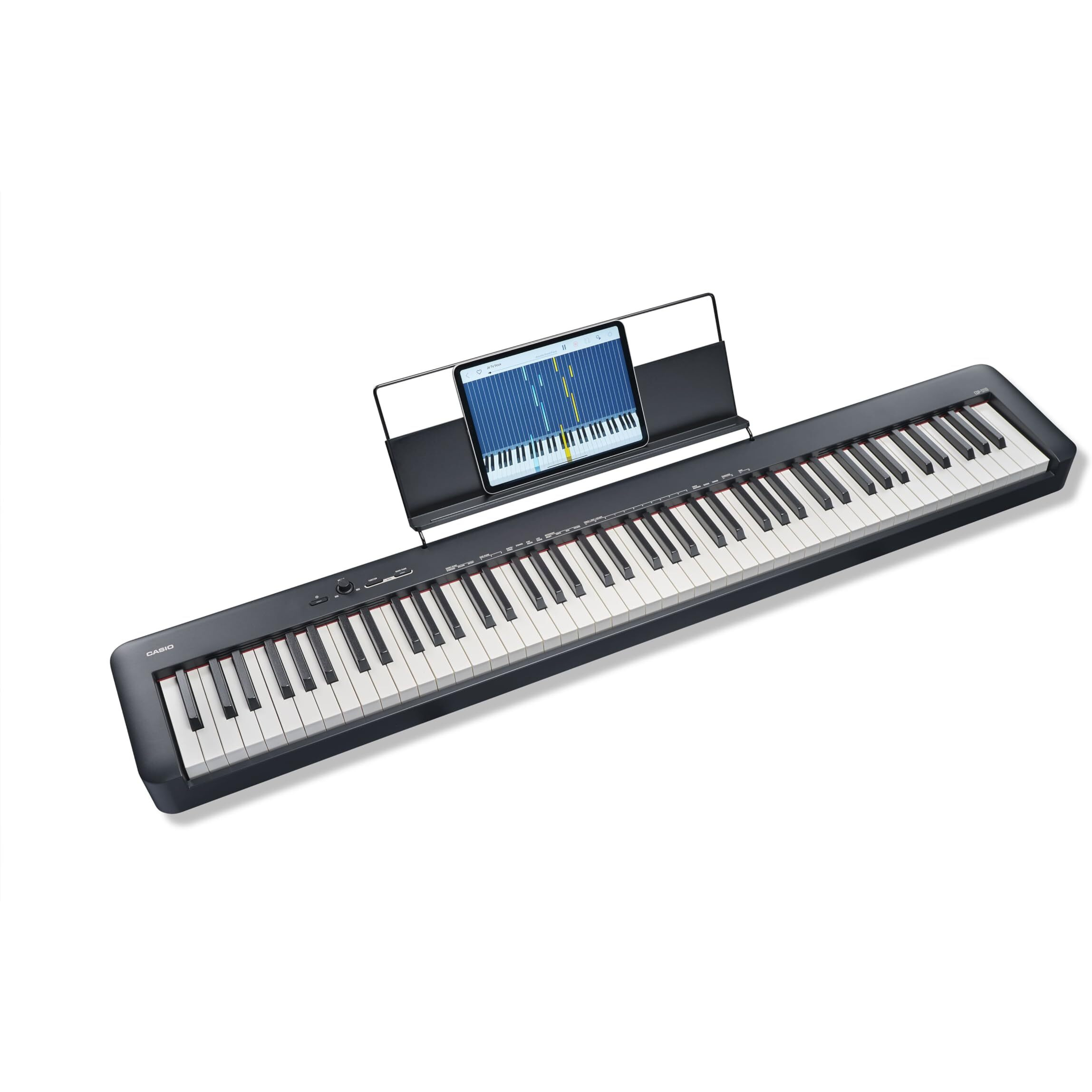 Casio CDP-S110BK Contemporary & Portable Digital Piano (88 weighted Keys), USB Midi support - Black