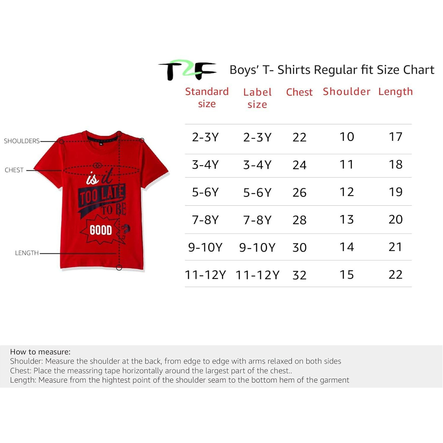 T2F Boy's Solid Regular Fit T-Shirt (10_Multicolor 1 9-10 Years)
