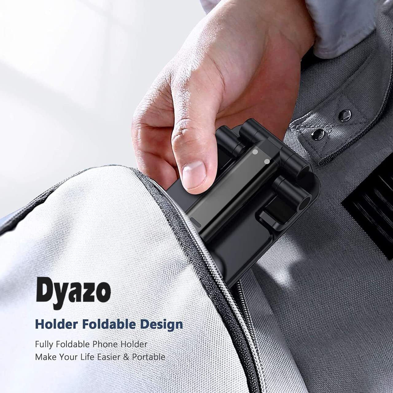 Dyazo Height Adjustable, Angle Adjustable, Fully Foldable, Anti-Slip Tabletop Mobile Phone Stand/Holder Compatible for Vivo, Oppo, iPhone, Samsung and All Mobile Phones