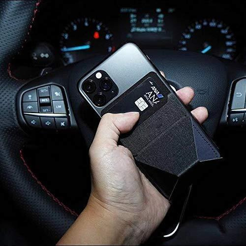 STRIFF Invisible and Foldable Mobile Stand Phone Stand Holder Ultra-Light Phone Card Holder, The Thinnest Vertical Phone Wallet(Black)