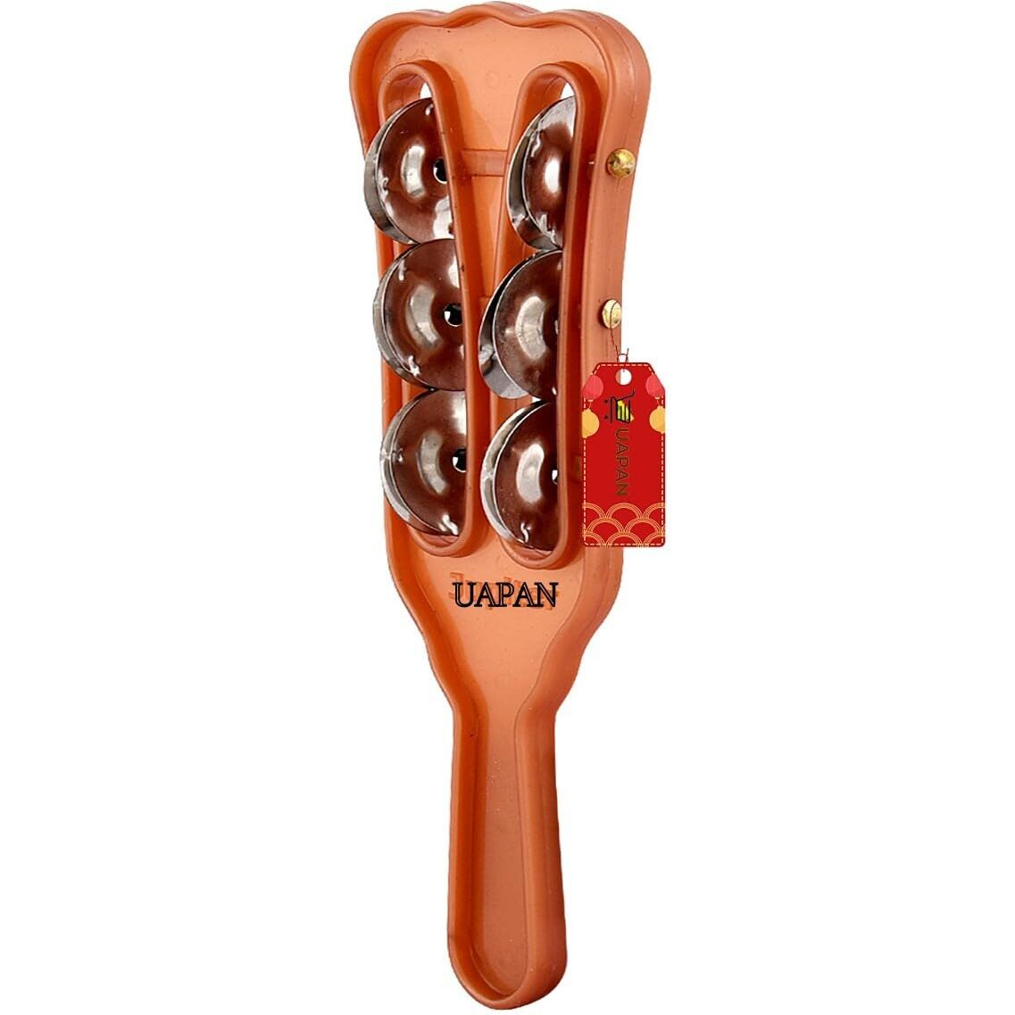 UAPAN Plastic Taal Kanjira/Kartal Musical Instrument for Kirtan I Puja-Bhajans I Pair of 1