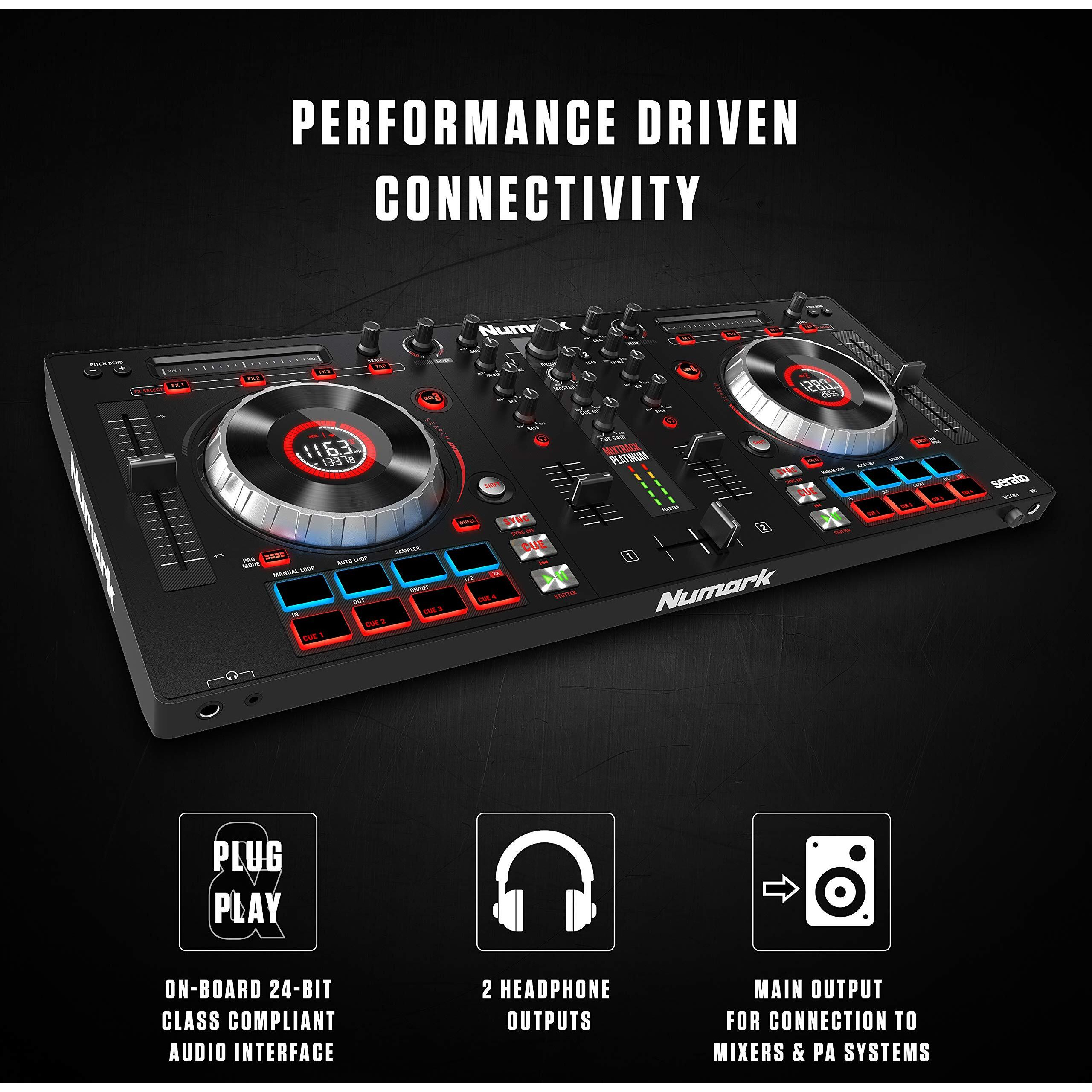 Numark MixTrack Platinum DJ Controller with Jog Wheel Display
