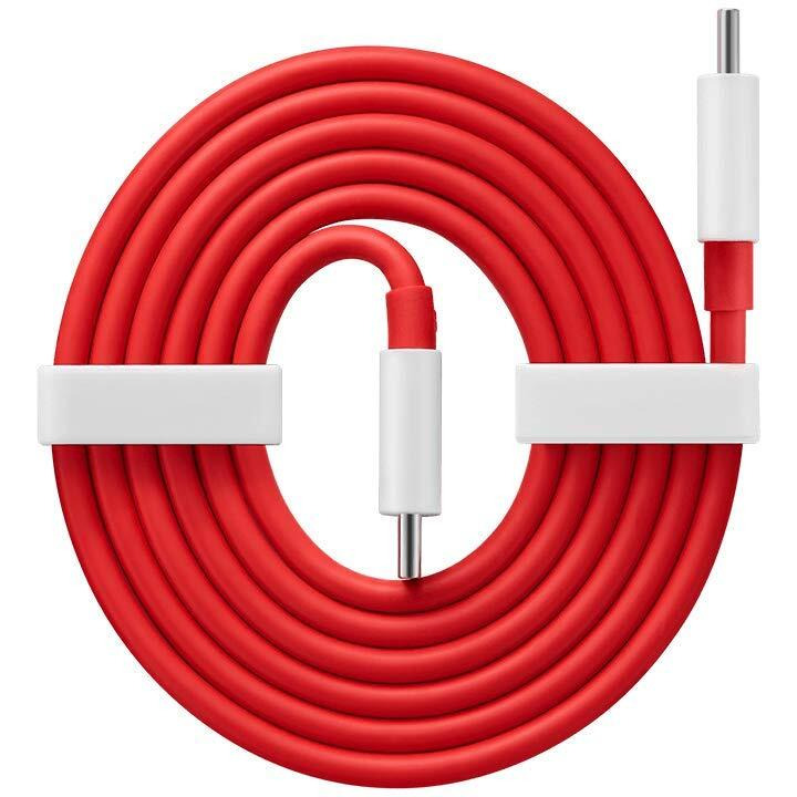OnePlus Warp Charge Type-C To Type-C Cable 100Cm, Compatible With Smartphone, Red,White