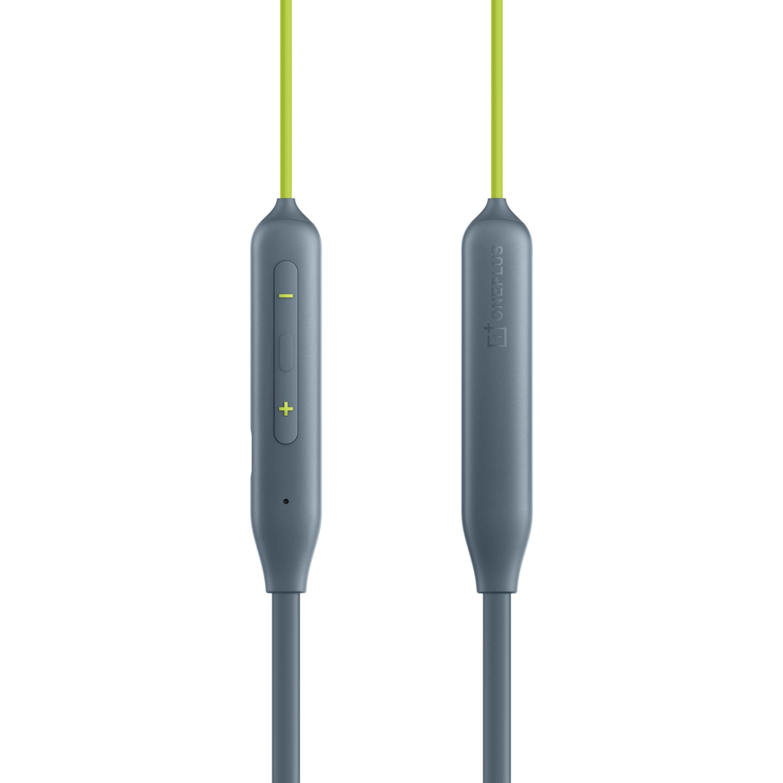 OnePlus Bullets Z2 Bluetooth Wireless in Ear Earphones with Mic, Bombastic Bass - 12.4 Mm Drivers, 10 Mins Charge - 20 Hrs Music, 30 Hrs Battery Life (Jazz Green)