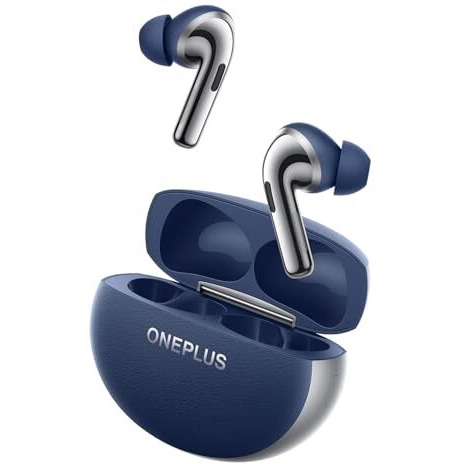 OnePlus Buds Pro 3 Bluetooth TWS in-Ear Buds - Dual Drivers, Dual DACs, Dynaudio EQs, Up to 50dB Adaptive Noise Cancellation, Up to 43Hrs Battery - Sapphire Blue