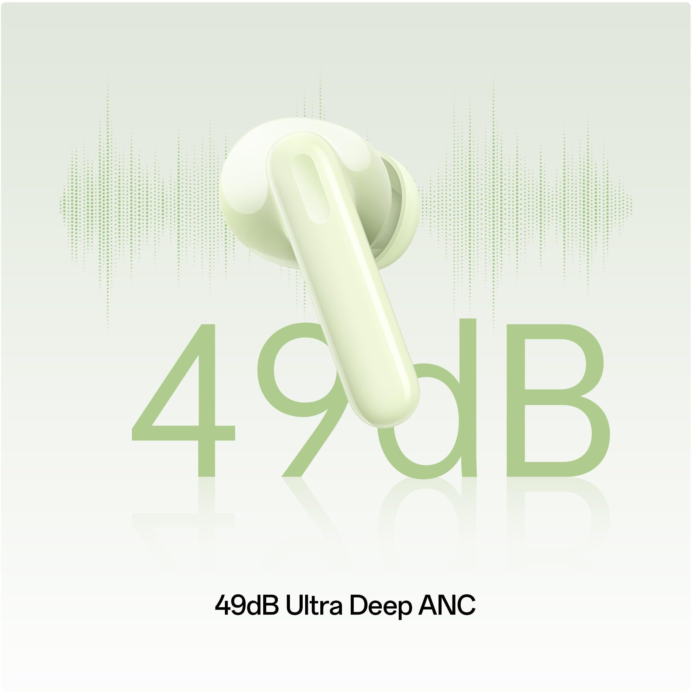 OPPO Enco Air3 Pro True Wireless in Ear Earbuds with Industry First Composite Bamboo Fiber, 49dB ANC, 30H Playtime, 47ms Ultra Low Latency,Fast Charge,BT 5.3 (Green)