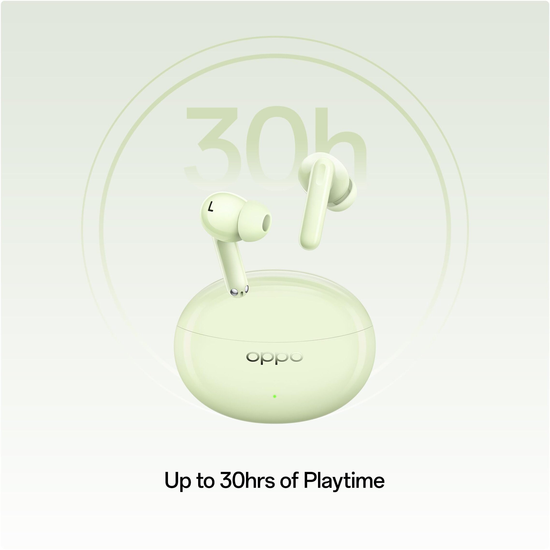 OPPO Enco Air3 Pro True Wireless in Ear Earbuds with Industry First Composite Bamboo Fiber, 49dB ANC, 30H Playtime, 47ms Ultra Low Latency,Fast Charge,BT 5.3 (Green)