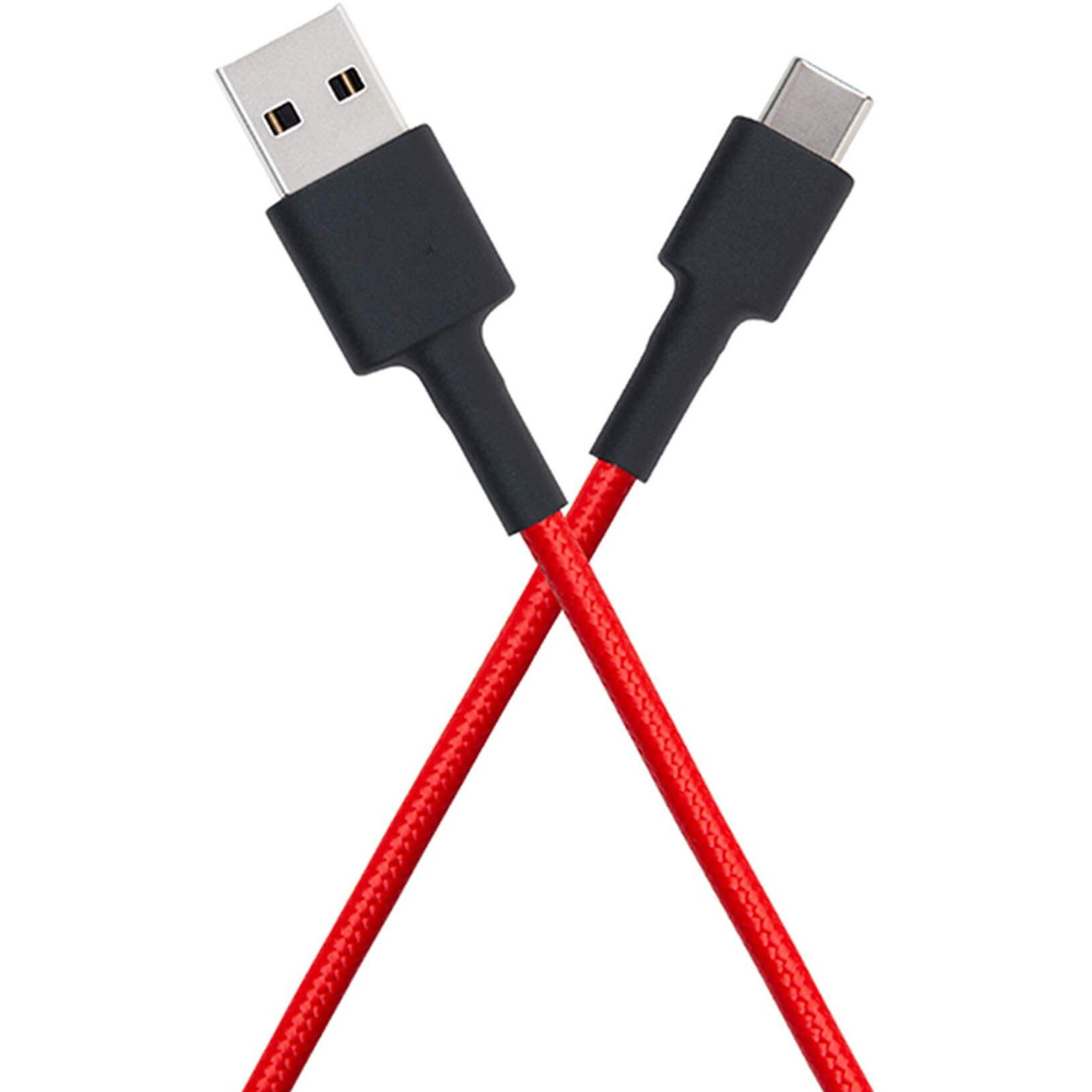 MI Braided Type C 100cm Cable Red|Supports upto 22.5 fast charging|Tangle free Sturdy built with kevlar protection|Supports all mobiles & accessories with type C Input|Toughened Joints
