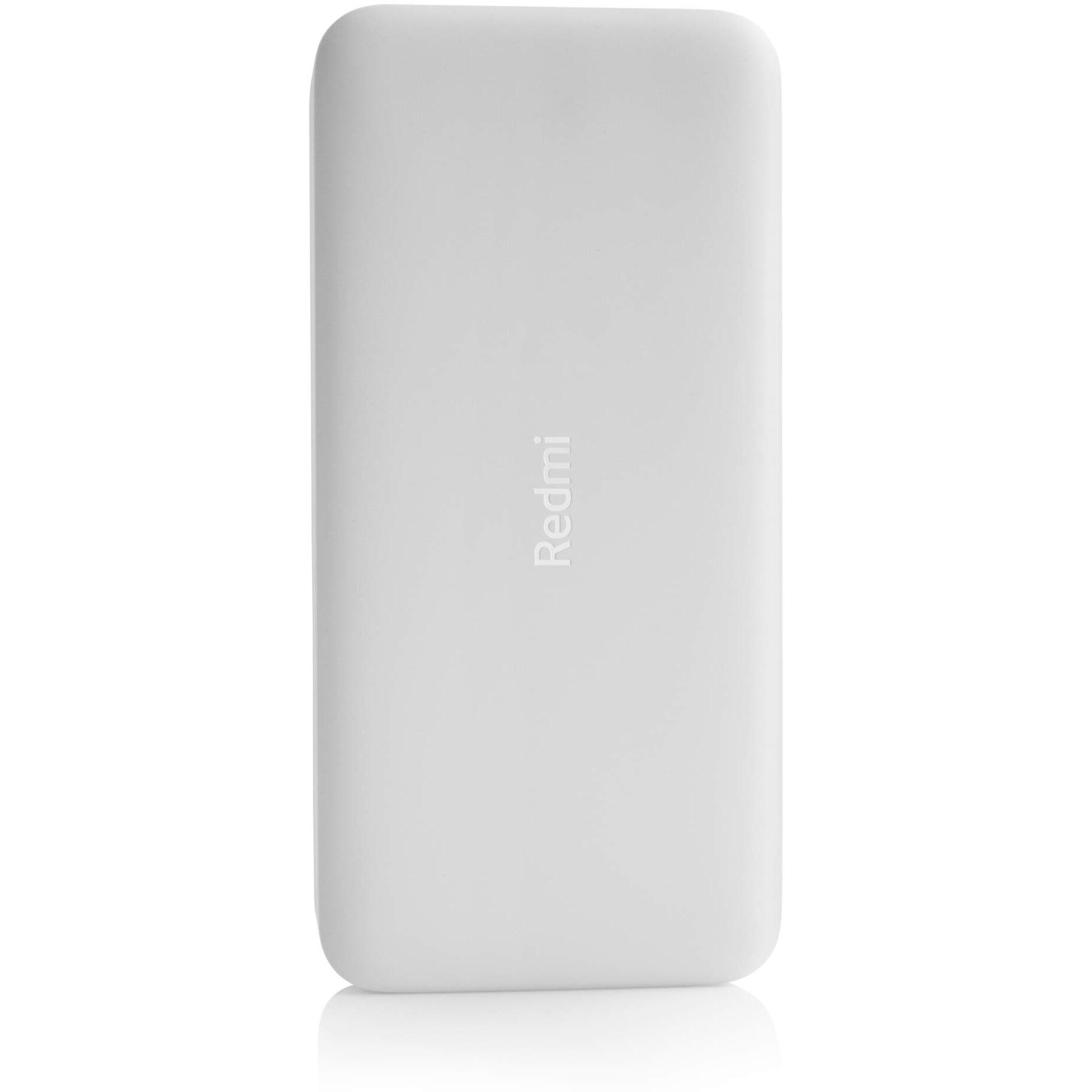 Redmi 20000mAh Power Bank, USB Type C, Micro USB Ports, Dual USB Output, 18W Fast Charging, Low Power Mode, (White)