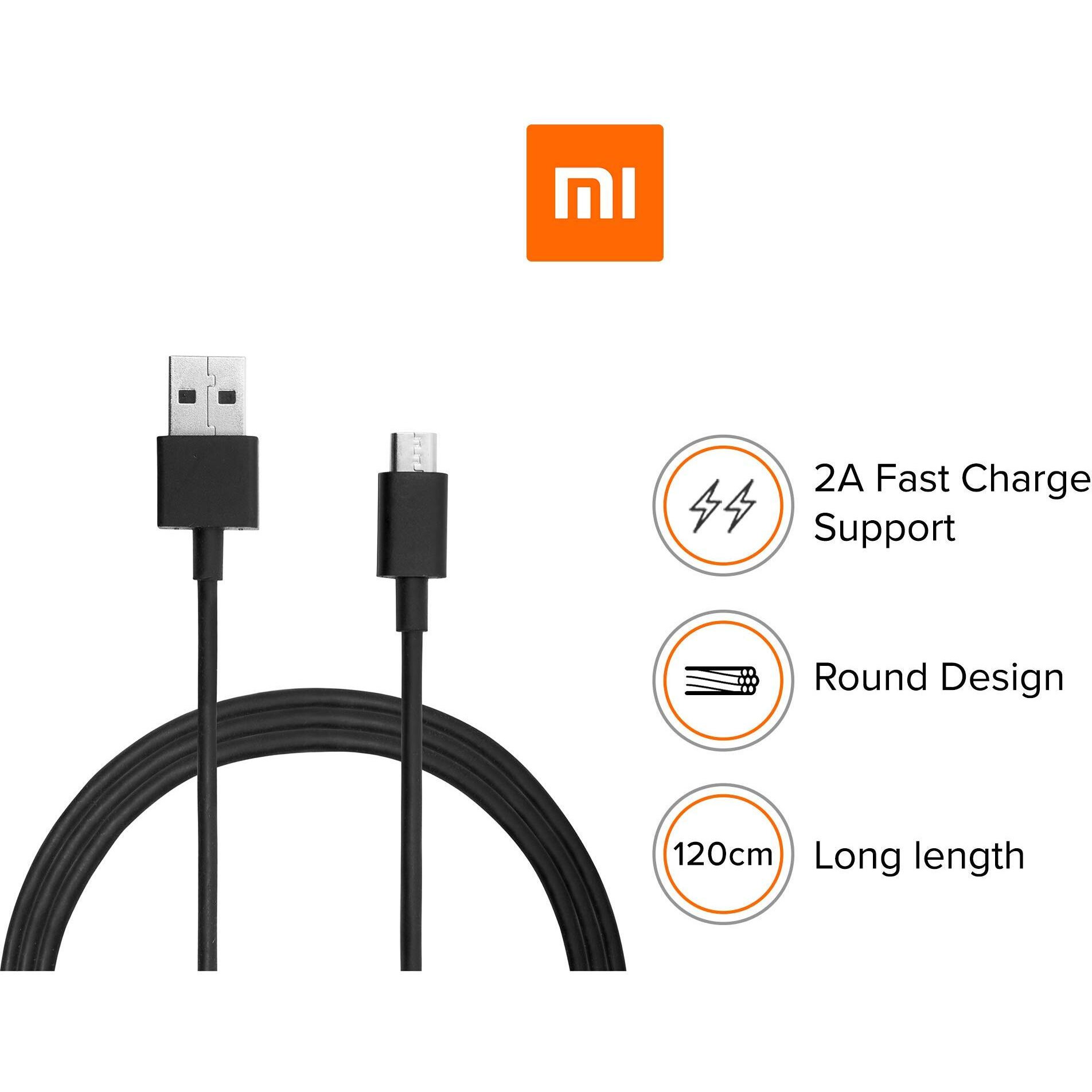 MI Type B/Micro USB 120cm fast Charging cable|480mbps support|Suitable for all Smartphones,tablet and accessories with type B input