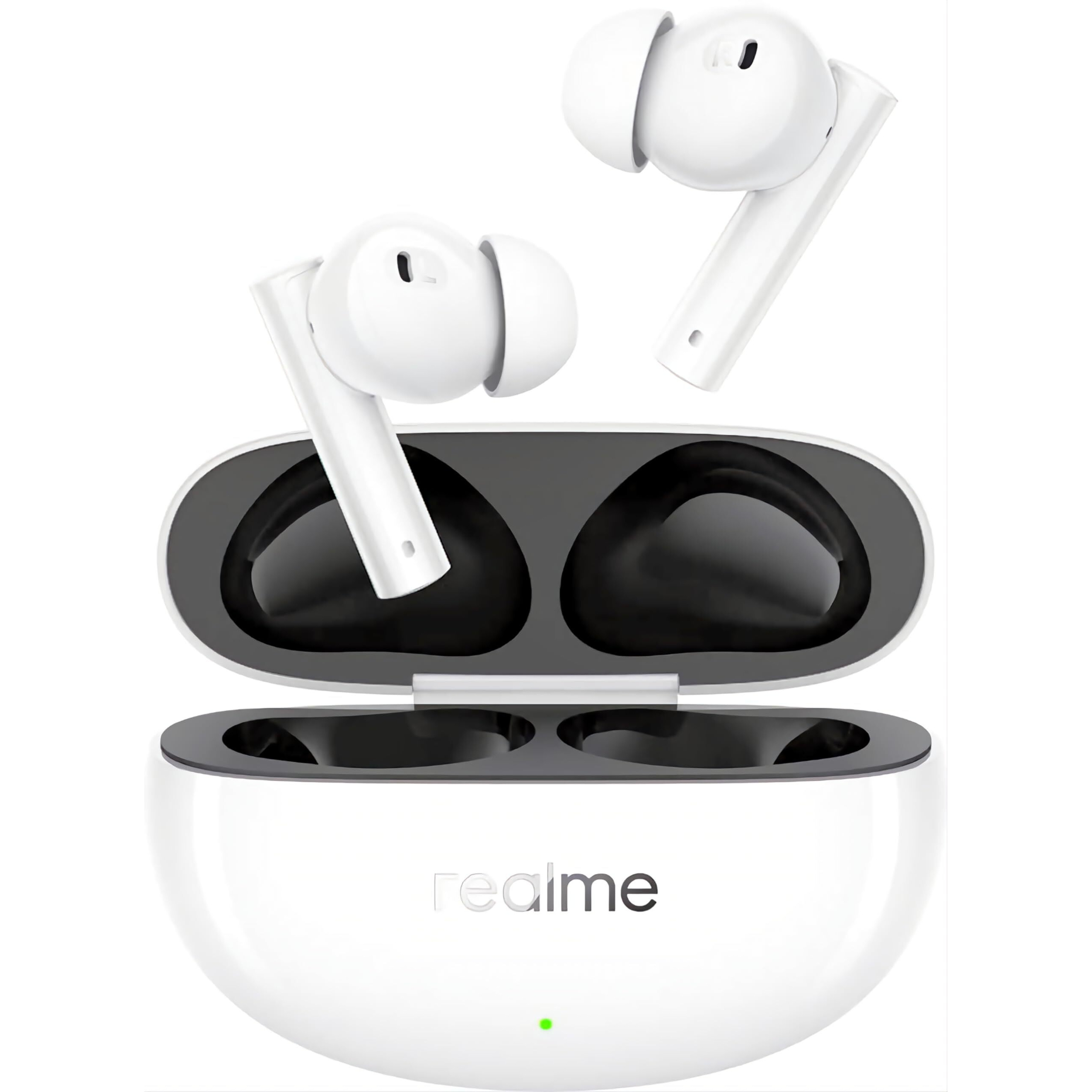 realme Buds Air 5 Truly Wireless in-Ear Earbuds with 50dB ANC, 12.4mm Mega Titanized Dynamic Bass Driver, Upto 38Hrs Battery with Fast Charging & 45ms Ultra-Low Latency for Gaming (Arctic White)