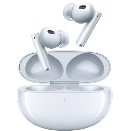 realme in Ear Buds Air 6 Pro with Dual Drivers(11Mm+6Mmtweeter),40 Hours Play Time,Fast Charge,50 Db ANC,Lhdc 5.0,55Ms Low Latency,360 Spatial Audio,Ip55 Dust&Water Resistant,Bt V5.3(Silver Blue)