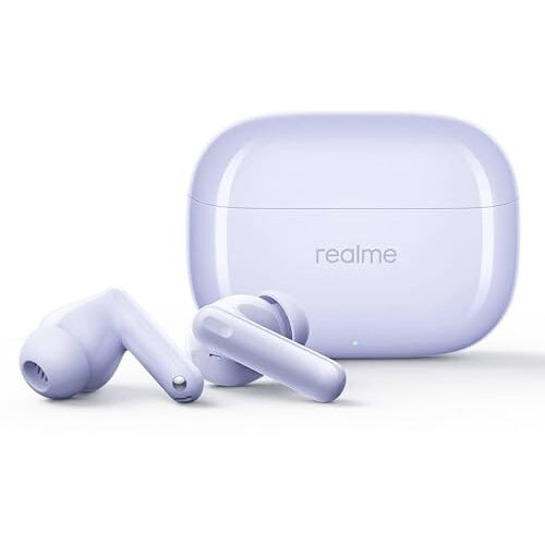 realme Buds T310 Truly Wireless in-Ear Earbuds with 46dB Hybrid ANC, 360 Spatial Audio, 12.4mm Dynamic Bass Driver, Upto 40Hrs Battery and Fast Charging (Monet Purple)