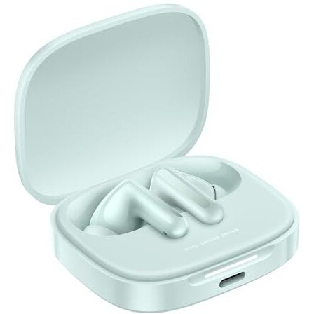 Redmi Buds 6, Dual Driver TWS in Ear Earbuds, 49dB Hybrid Active Noise Cancellation, Spatial Audio, Dual Device Connection, Quad Mic AI ENC, 42 Hrs Playtime, Custom EQ, Wireless Earbuds (Green)