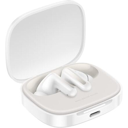 Redmi Buds 6, Dual Driver TWS in Ear Earbuds, 49dB Hybrid Active Noise Cancellation, Spatial Audio, Dual Device Connection, Quad Mic AI ENC, 42 Hrs Playtime, Custom EQ, Wireless Earbuds (White)