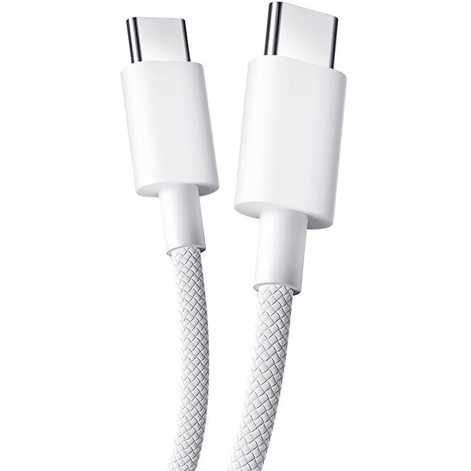 Xiaomi Hypercharge 60W Type C to Type C Cable (Braided) for iPhone, Smartphones, Tablets, Laptops, Macbook & Other Type C Devices, Supports Power Delivery (PD) Technology, 480Mbps Data Sync