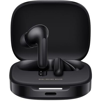 Redmi Buds 6, Dual Driver TWS in Ear Earbuds, 49dB Hybrid Active Noise Cancellation, Spatial Audio, Dual Device Connection, Quad Mic AI ENC, 42 Hrs Playtime, Custom EQ, Wireless Earbuds (Black)