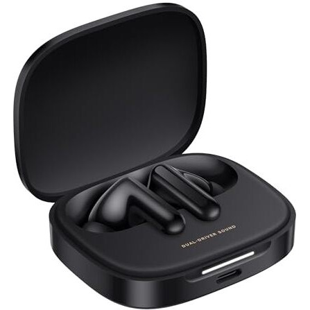 Redmi Buds 6, Dual Driver TWS in Ear Earbuds, 49dB Hybrid Active Noise Cancellation, Spatial Audio, Dual Device Connection, Quad Mic AI ENC, 42 Hrs Playtime, Custom EQ, Wireless Earbuds (Black)