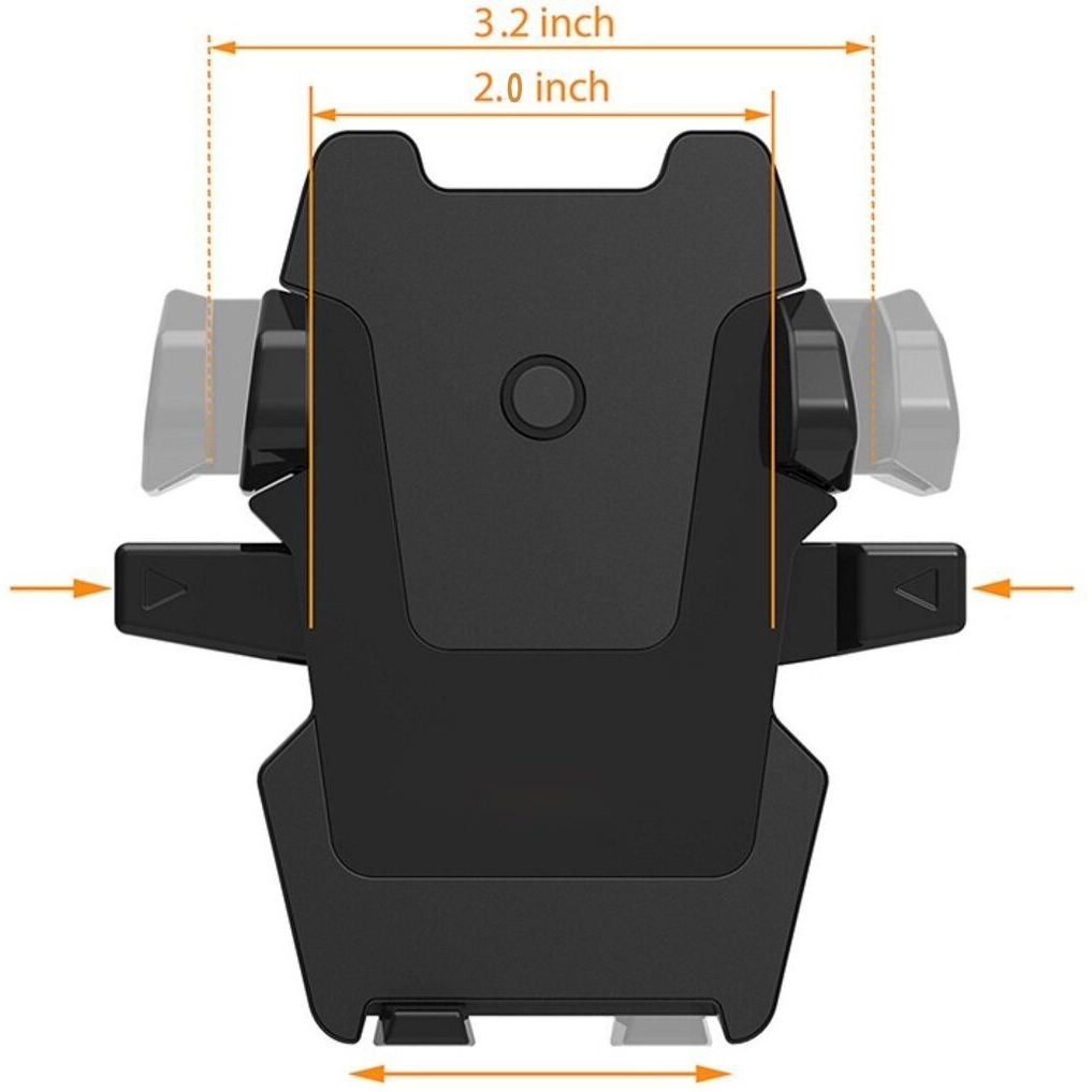 ELV Car Mount Adjustable Car Phone Holder Universal Long Arm, Windshield for Smartphones - Black