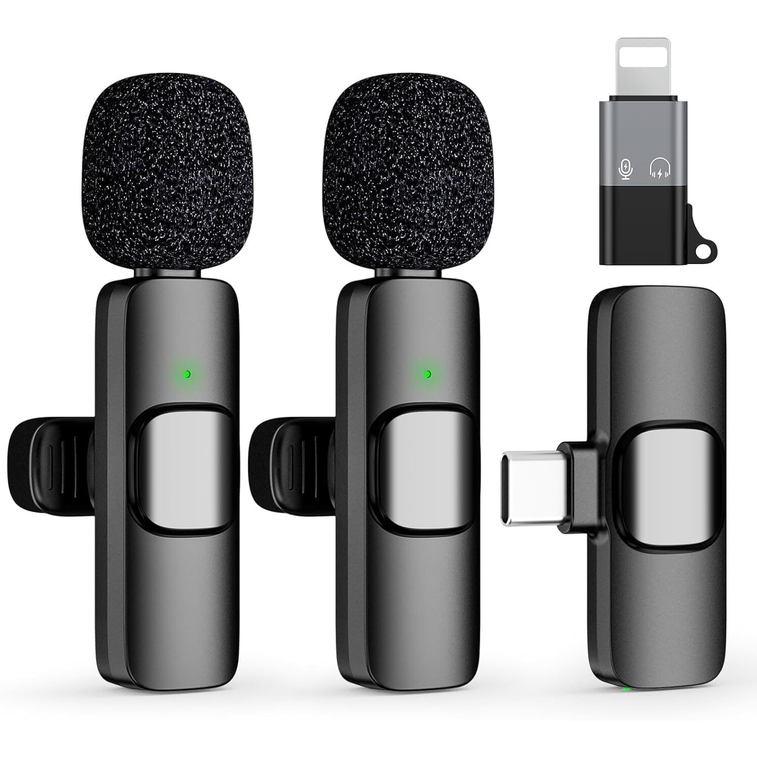 SKYCELL Wireless Bluetooth Collar Mic for Youtubers  Ideal Microphone for Mobile YouTube Channels, Wireless Mic for Vlogging, and Collar Mic for Clear Audio Live Recording No App Needed K9