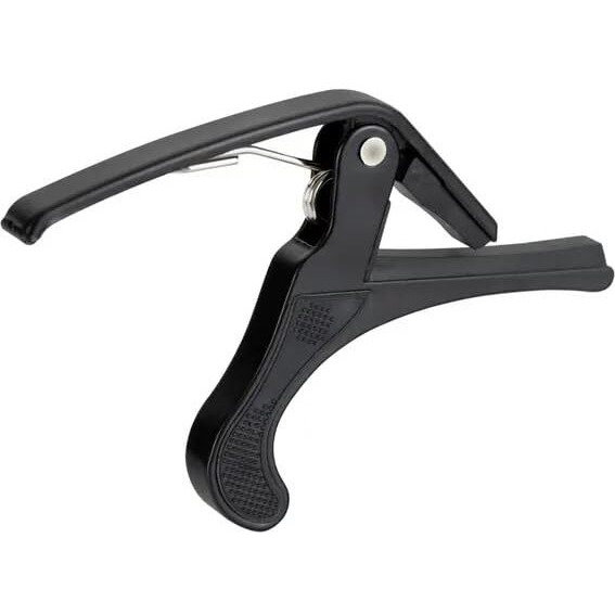 INEFABLE Guitar Metal Capo One Handed Quick Change For Ukulele, Electric & Acoustic Guitars (Black - Pack Of 1)