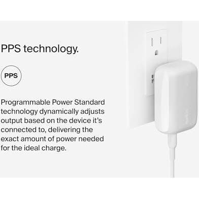 Belkin BoostCharge 42W Dual Port Wall Charger, USB-C + USB-A Charger Fast Charging for iPhone 16, 16 Plus, 16 Pro, 16 Pro Max, iPhone 15, Galaxy S24, Plus, Ultra, iPad, Pixel, AirPods & More - White