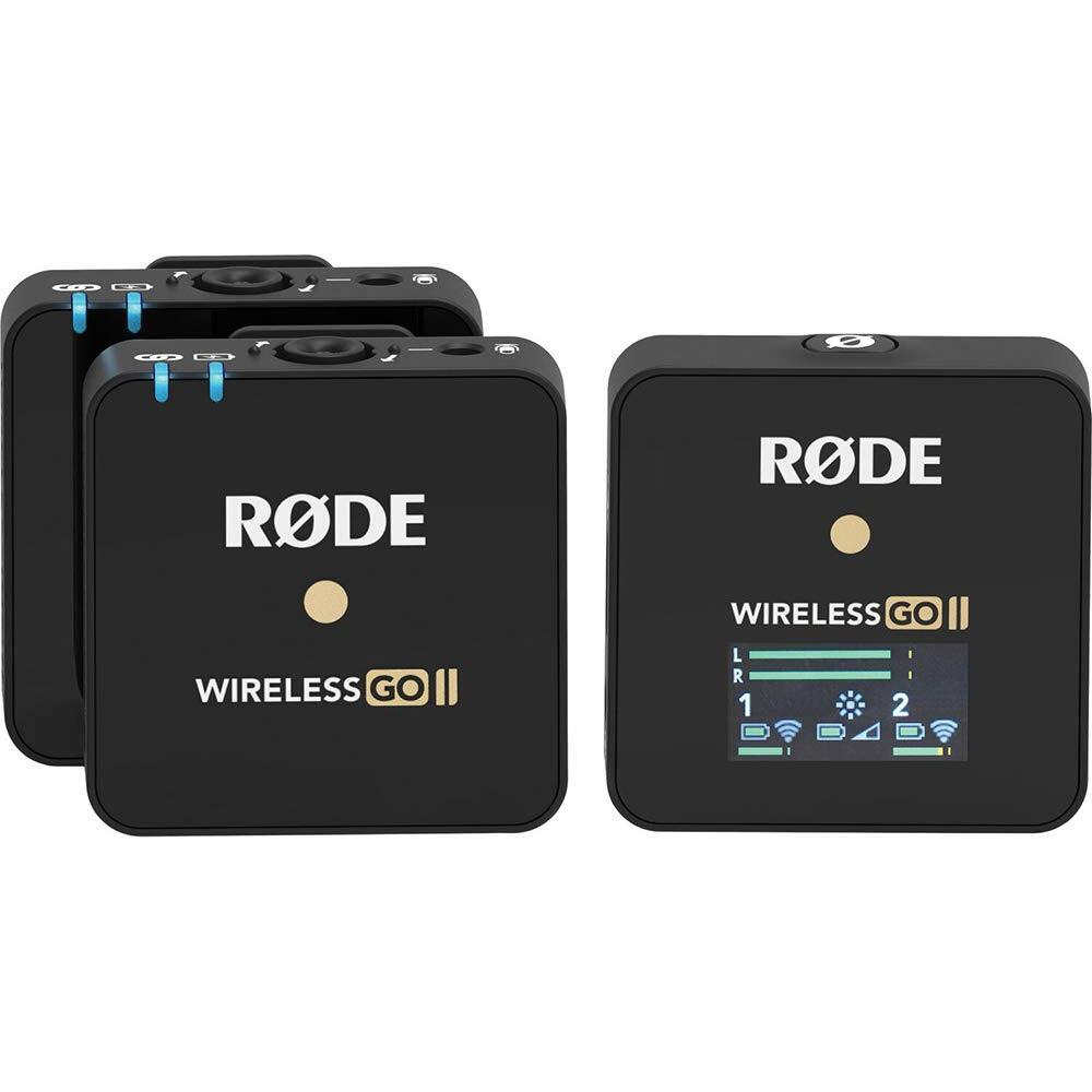 Rode Wireless Go II Dual Lavalier Microphone (Omnidirectional, Black)