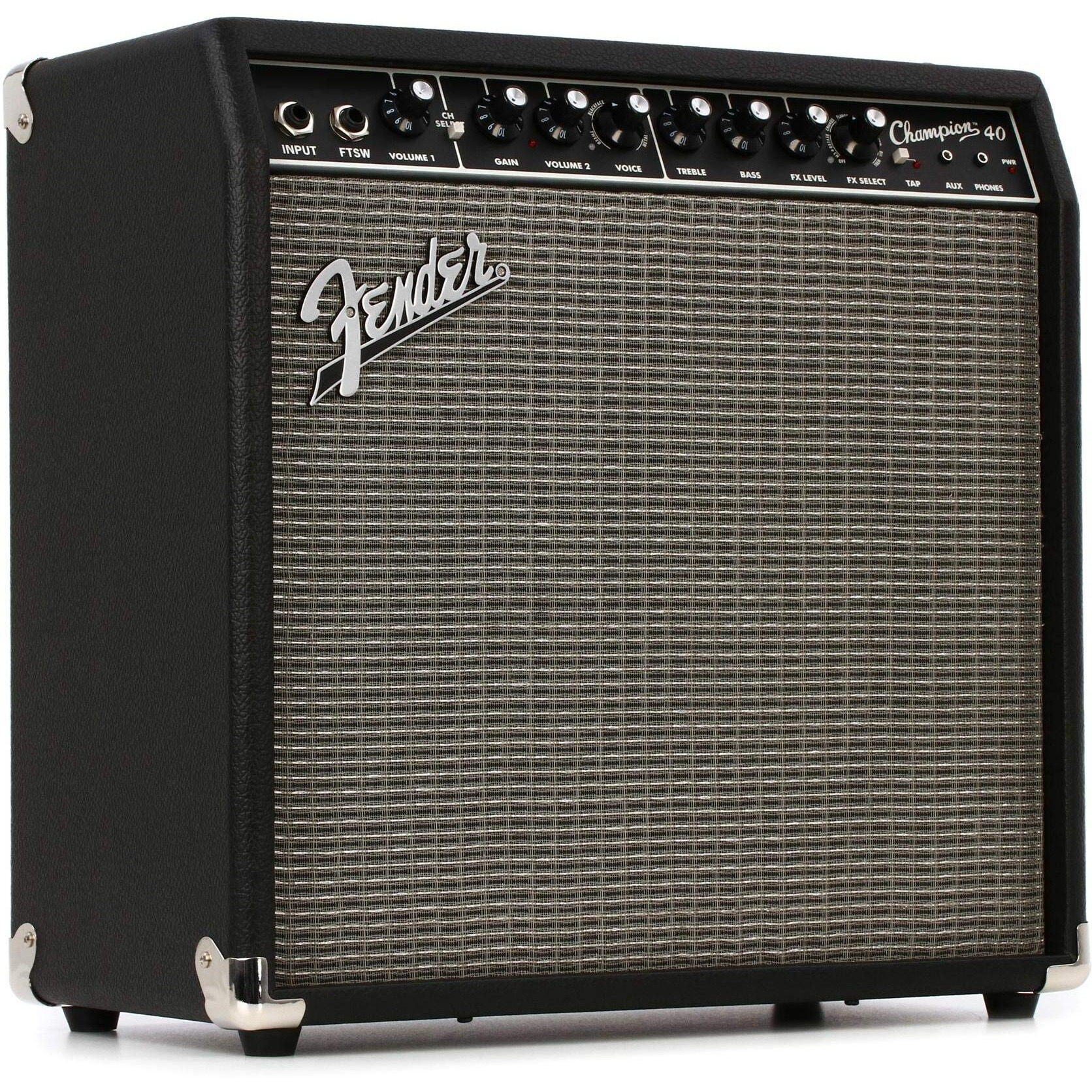 Fender Champion 40W Electric Guitar 40 Watts Combo Amplifier 2330306900, Black CHAMPION40