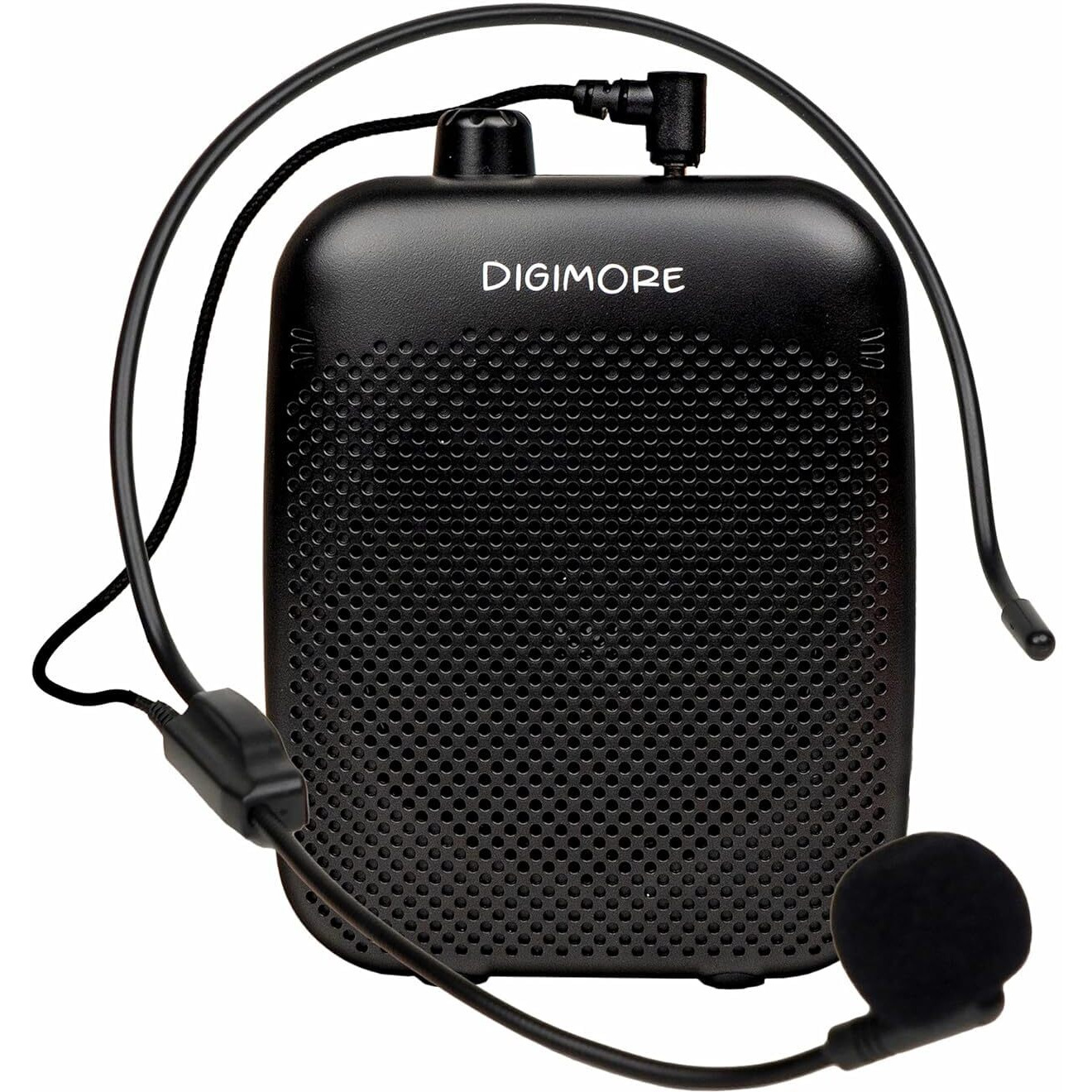 DIGIMORE Voice Amplifier for Teachers with Bluetooth | 8 Hrs Battery | Wired Headset Mic with 10W Speaker for Tour Guides,Yoga,Classroom Teaching Aid for Schools & Colleges (D-1200)
