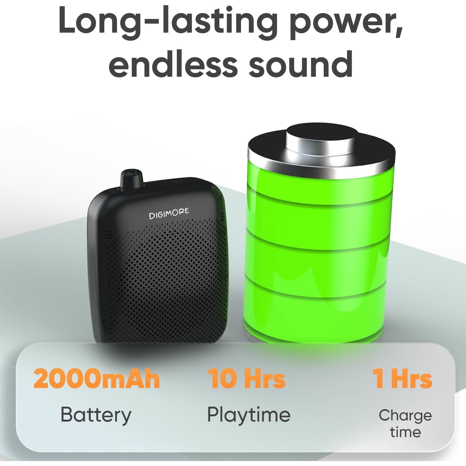 DIGIMORE Voice Amplifier for Teachers with Bluetooth | 8 Hrs Battery | Wired Headset Mic with 10W Speaker for Tour Guides,Yoga,Classroom Teaching Aid for Schools & Colleges (D-1200)